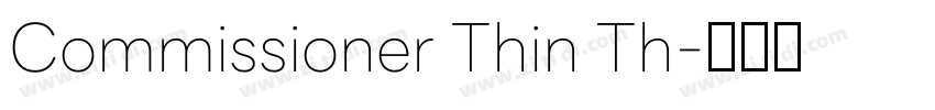 Commissioner Thin Th字体转换